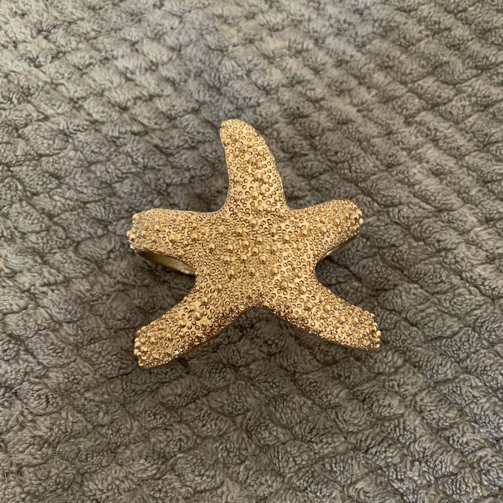 Talbots Gold Starfish Cuff Bracelet